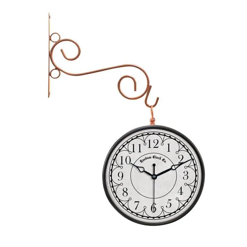 Caspian Double Sided Vintage Station Clock media 3