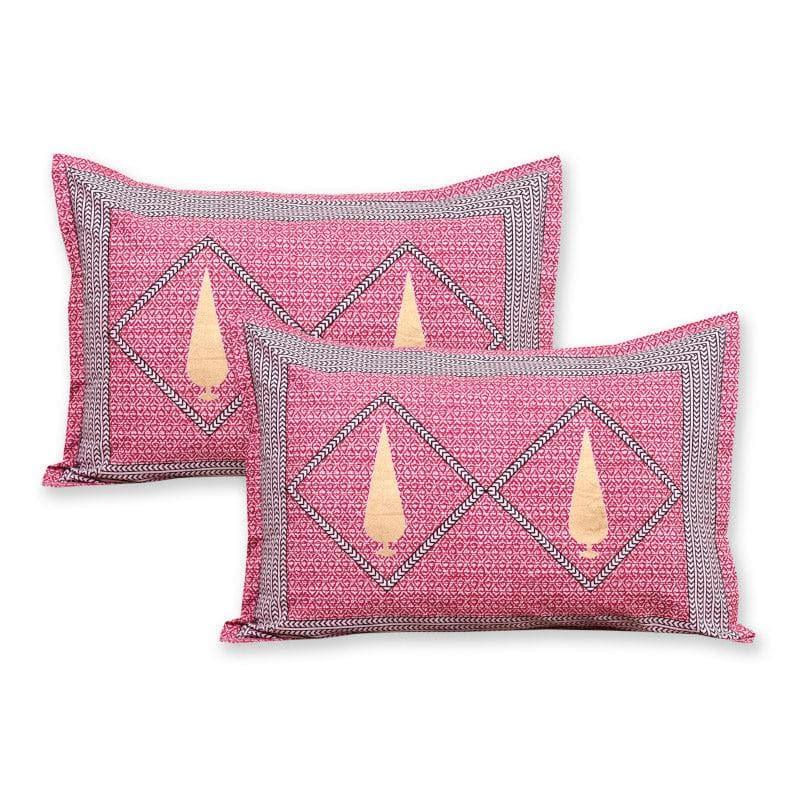 Ethnic Chitransh Cotton Bedsheet (Ochre) - 260 TC media 4