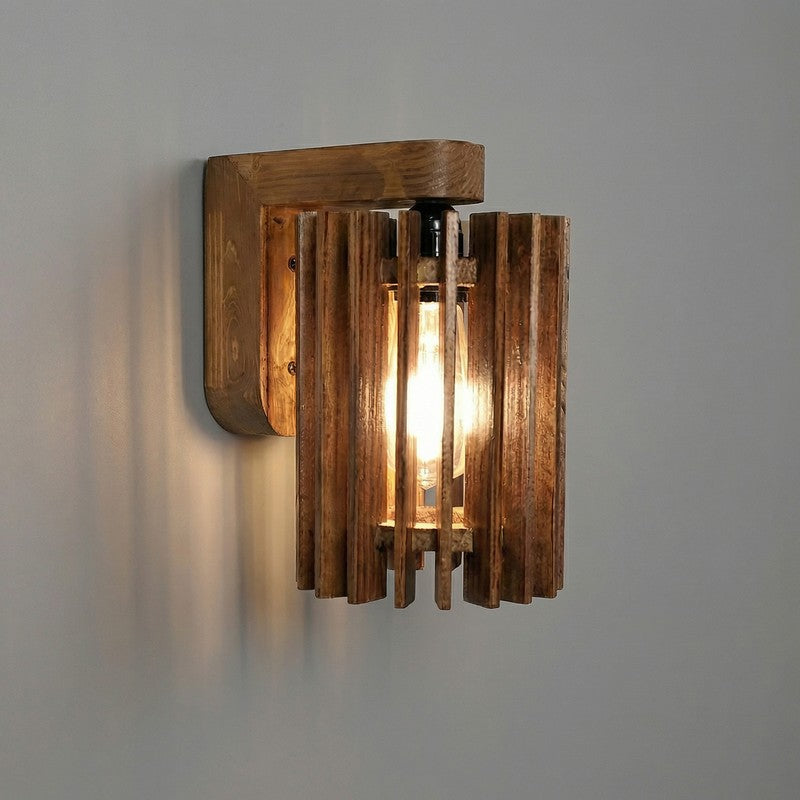 Oblis Wooden Wall Lamp media 6