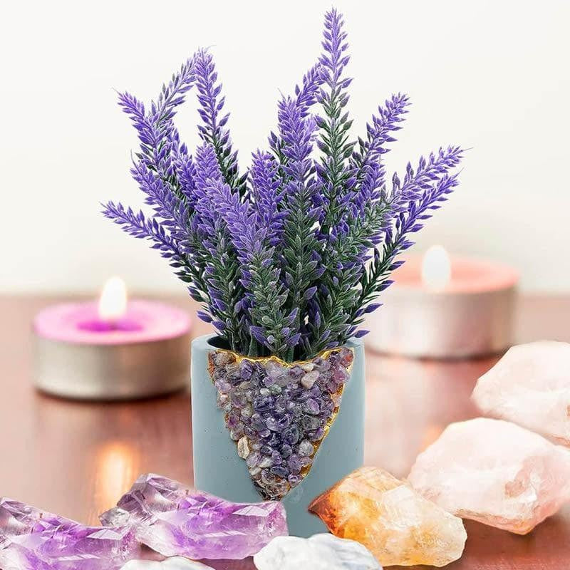 Faux Lavender Plastic Floral Sticks image 3