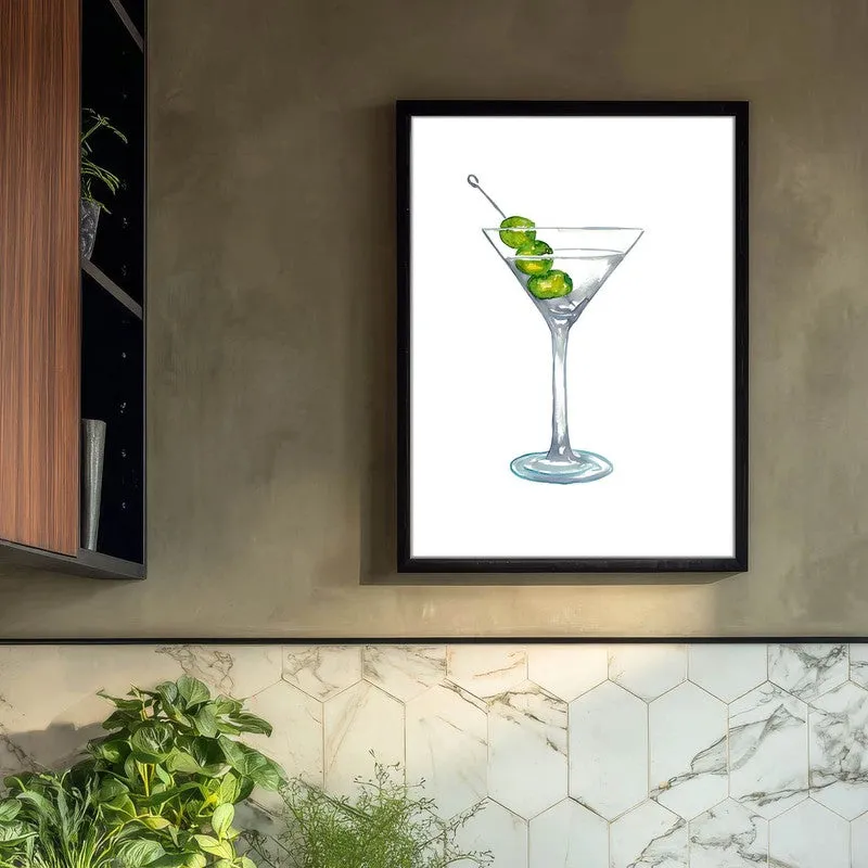 Classic Sip Archival Canvas Wall Art - Black media 3