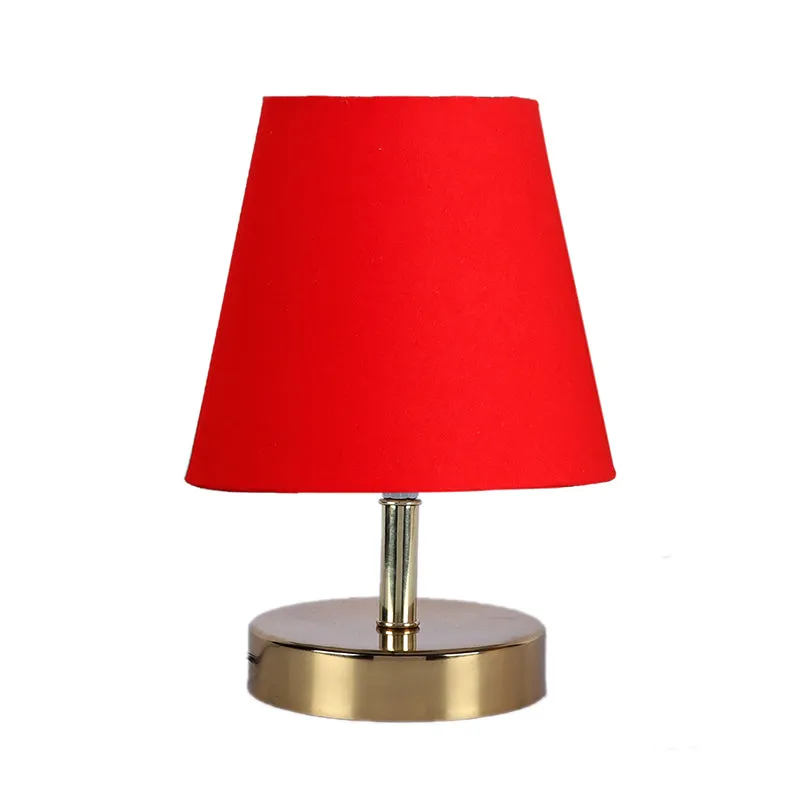 Alba Fabric Table Lamp - Red,Gold media 3