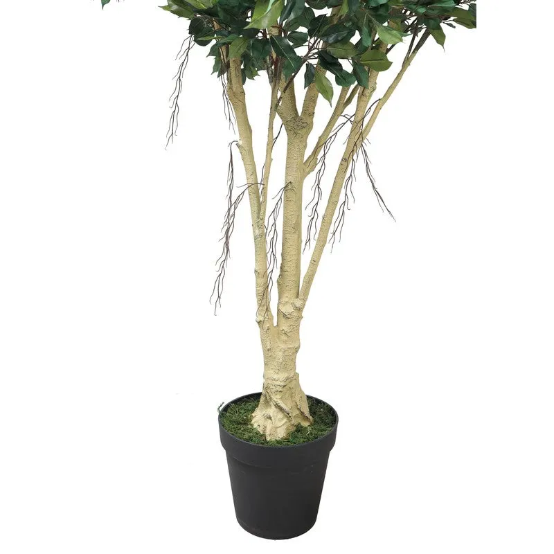 Serene Greens Artificial Plant With Black Plastic Pot - 8.5 ft media 7