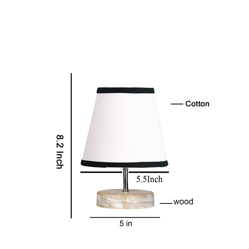 Renvo Fabric Table Lamp - White,Brown media 4