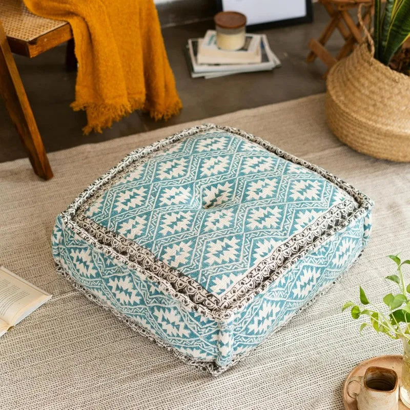 Hand Block Print Floor Cushion media 2