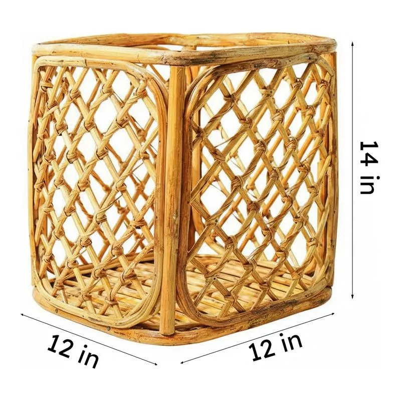 Emi Rattan Laundry Basket media 8