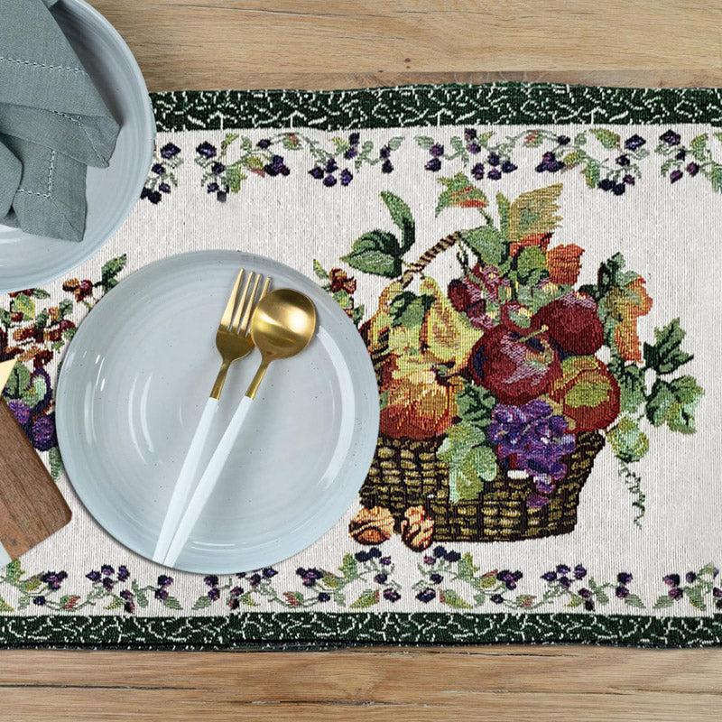 Magne Jacquard Woven Floral Table Runner media 6