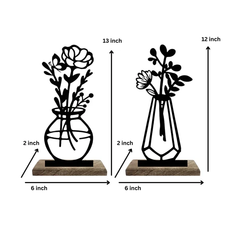 Vase Verre III Showpiece - Set Of Two media 5