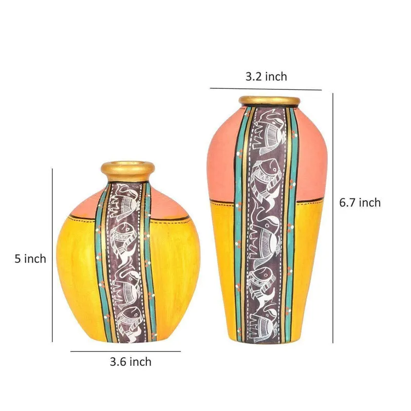 Mei Terracotta Vase - Two Piece Set media 5