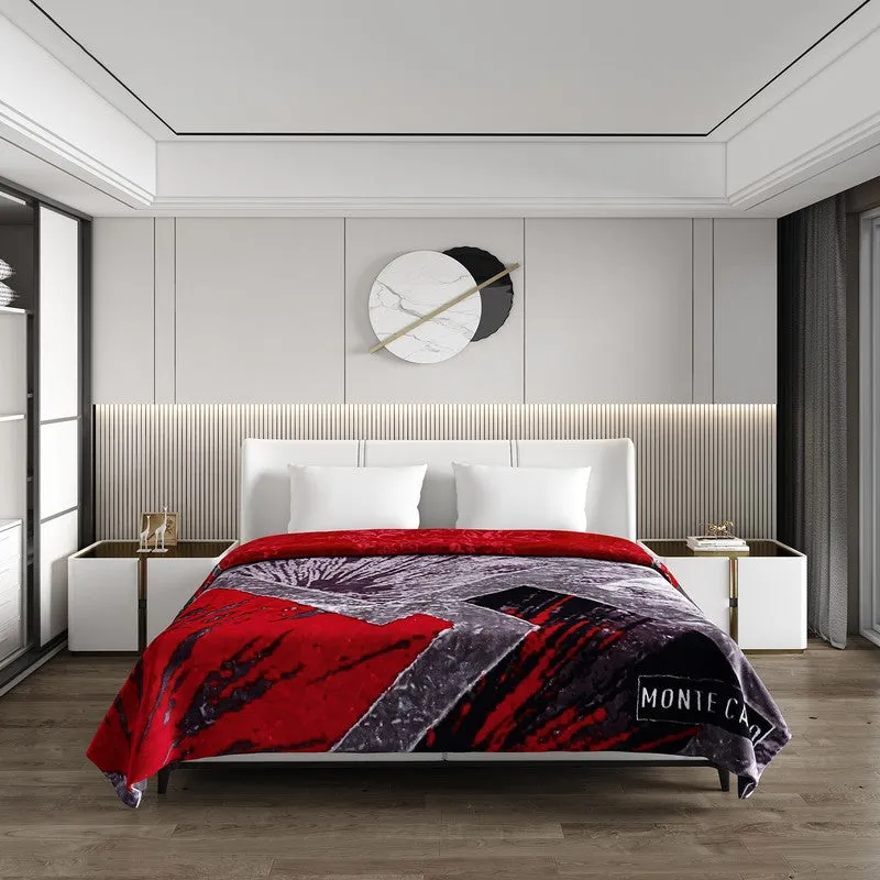 Monte Carlo Crimson Cascade Blanket - 850 GSM media 3