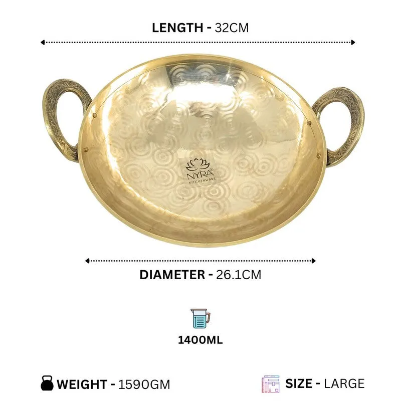 CookScape Deep Brass Kadhai - 1400 mL media 11