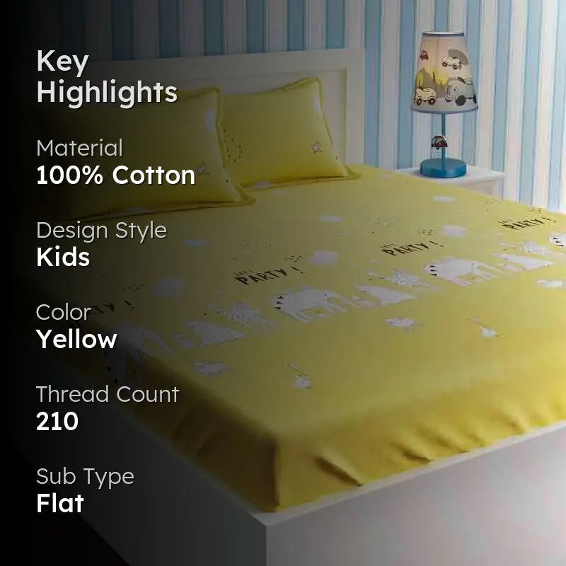 Party Animals Cotton Bedsheet - 210 TC media 2