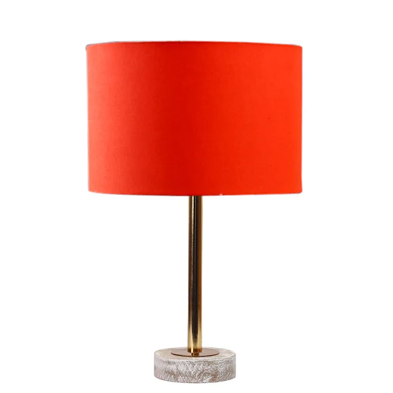 Cotin I Rodin Wooden Table Lamp - Orange,Gold,White media 4