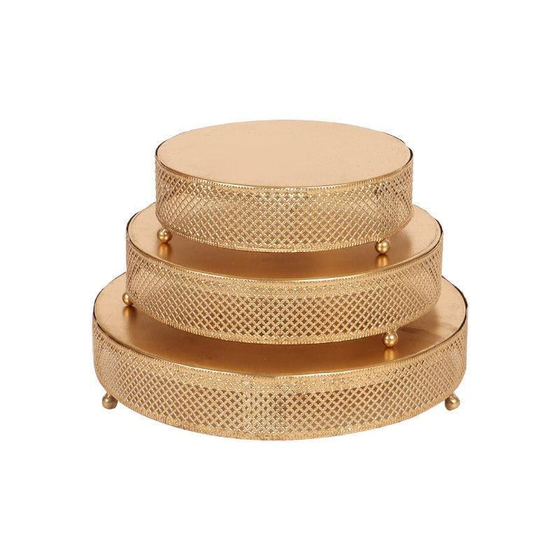Sirja Buffet Riser Iron Platter - Set of Three media 3
