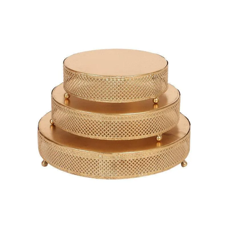 Sirja Buffet Riser Iron Platter - Set of Three media 3