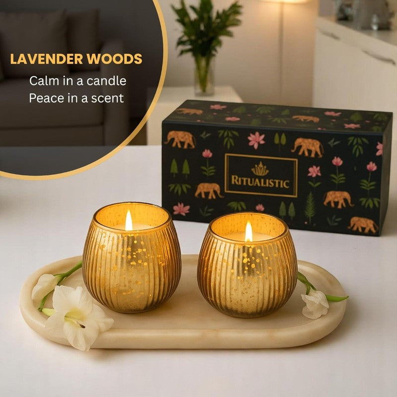 Pushpagandhi Soy Wax Scented Candle - Set Of Two media 3
