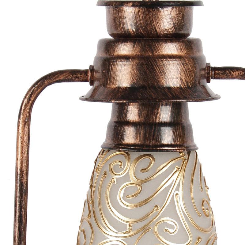 Saagar Mosaic Lantern Iron Table Lamp - Brown,Gold media 6