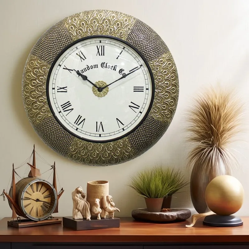 Zenvix Brass Analog Wall Clock media 3