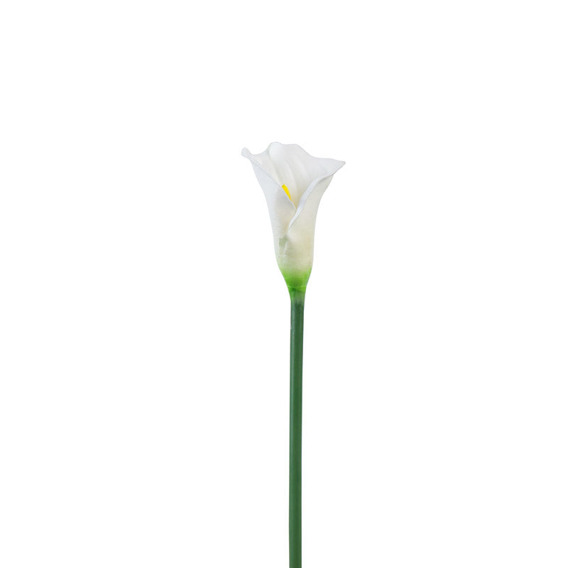 Artificial Realistic Calla Lily Flower Stick (White) - Set Of Five media 3