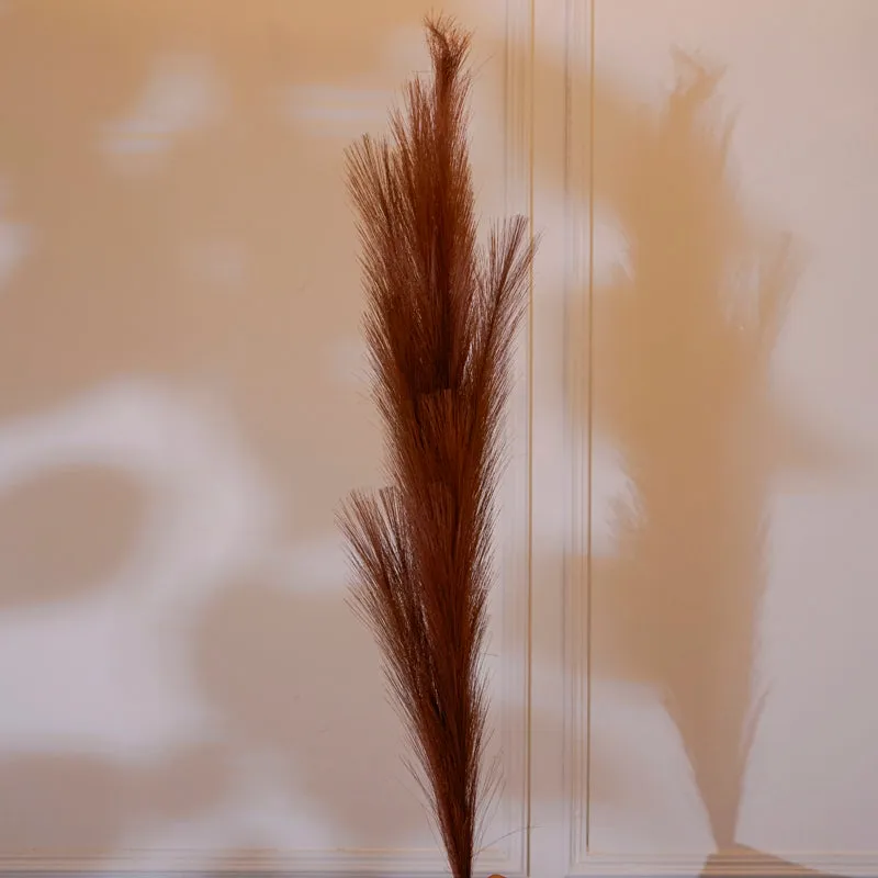 Faux Pampas Grass Stick (Brown) - 35 CM media 3