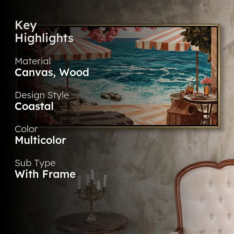 Salted Siesta Canvas Wall Painting With Frame media 2