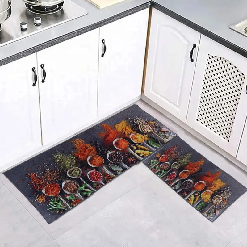 Spicelane Multicolor Nylon Nylon Runner Rug - Set Of Two media 1
