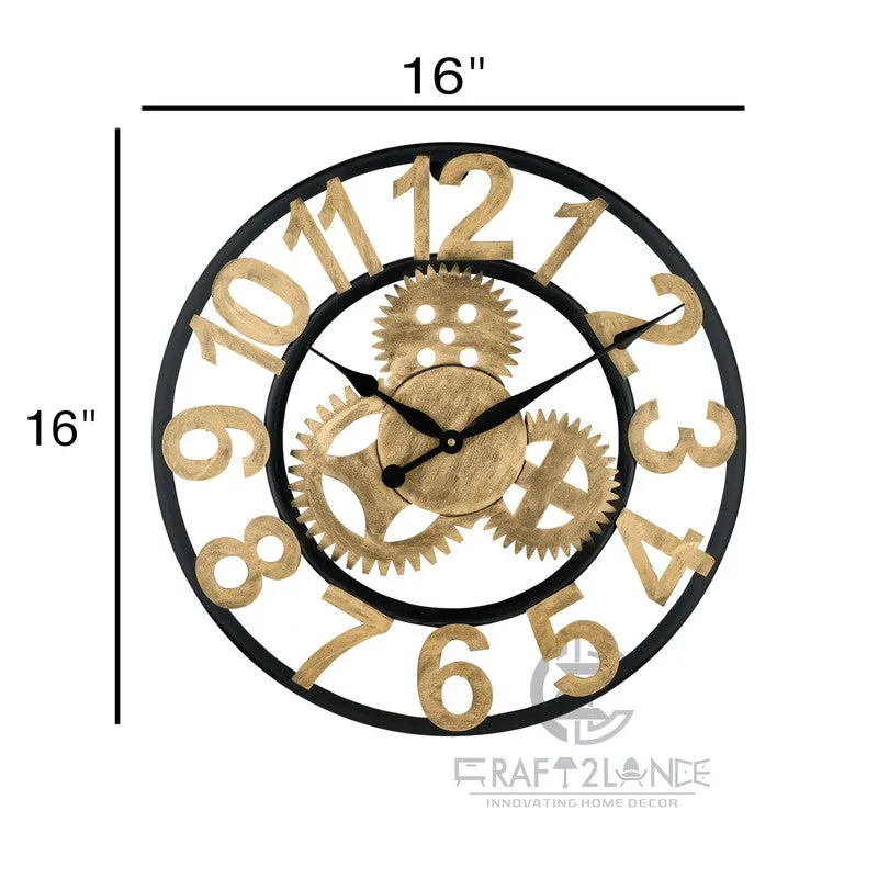 Marker Silent Wall Clock - Gold media 7