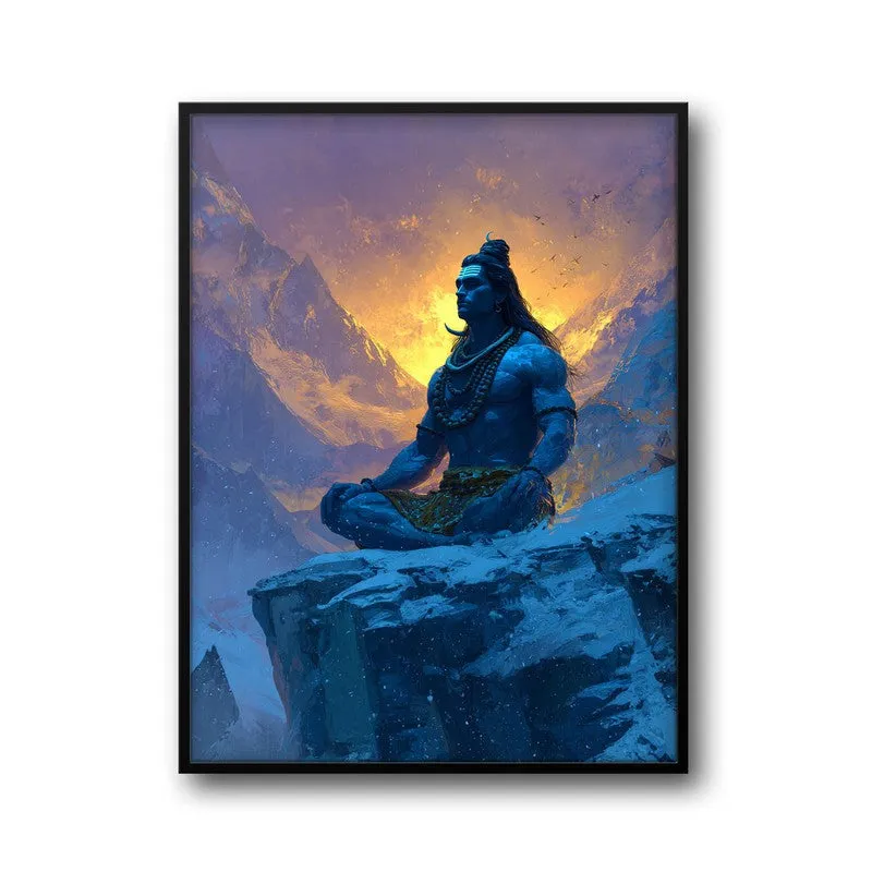 Lord Shiva Meditating I Archival Paper Wall Art media 7