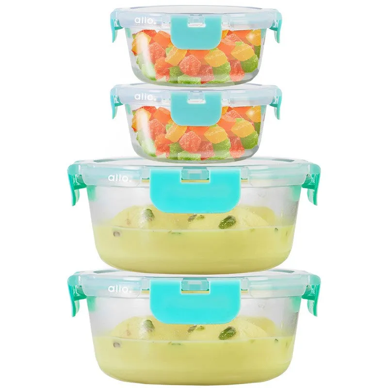Pakroa Leak Proof Glass Lunch Box - Set Of Four media 4