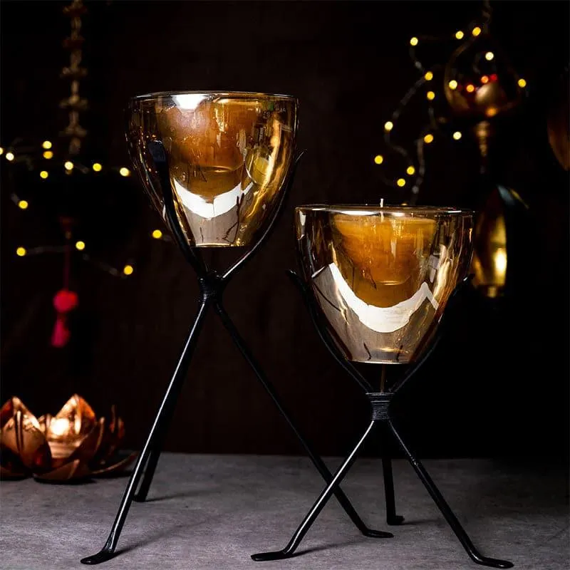 Morsara Candle Holder - Set Of Two media 1