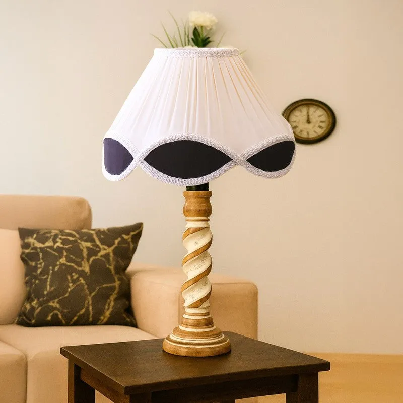 Modera Arvo Wooden Table Lamp - White media 4