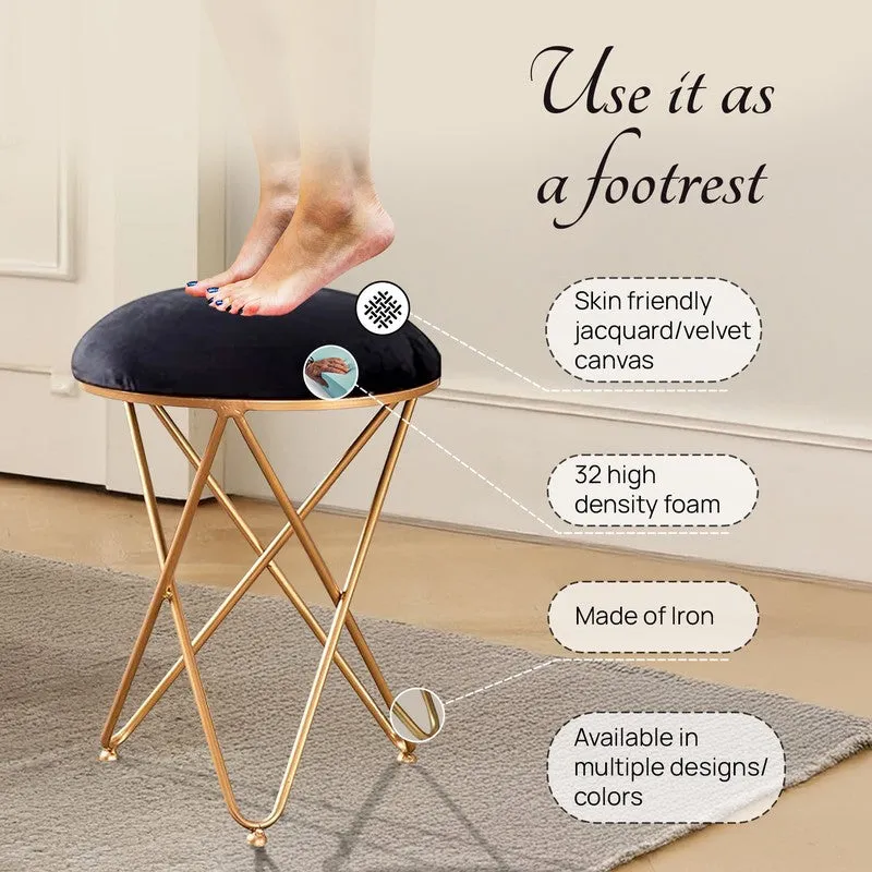 Plush Comfort Ottoman - Black media 4