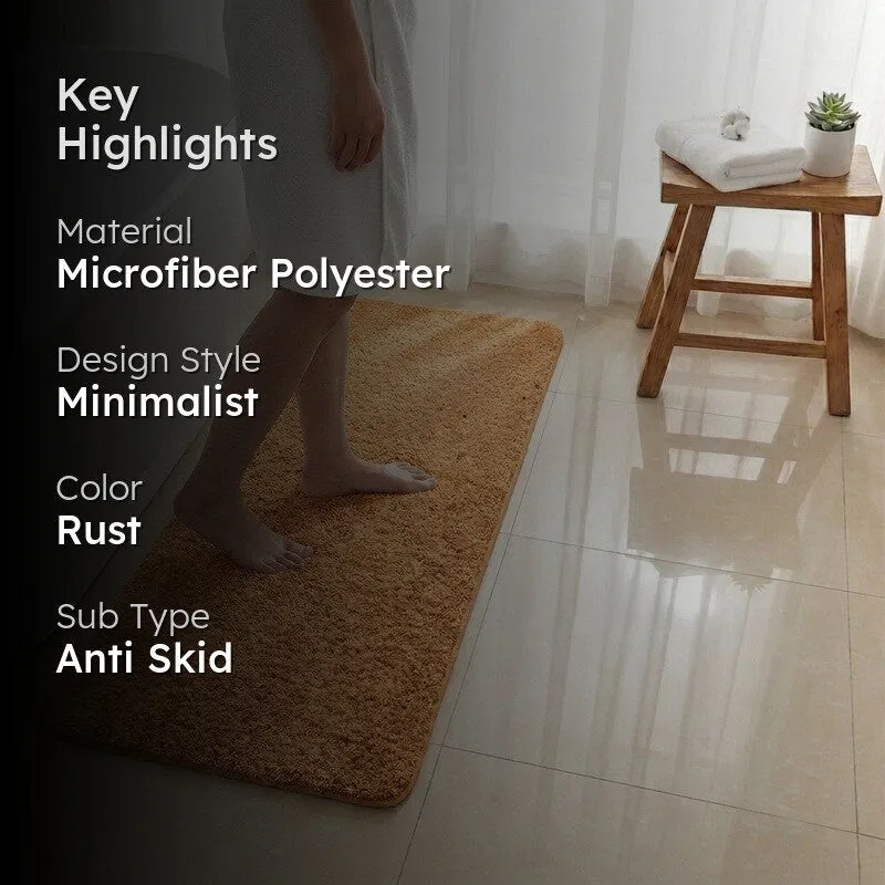 BathEase Anti Skid Runner Rug - Rust media 2