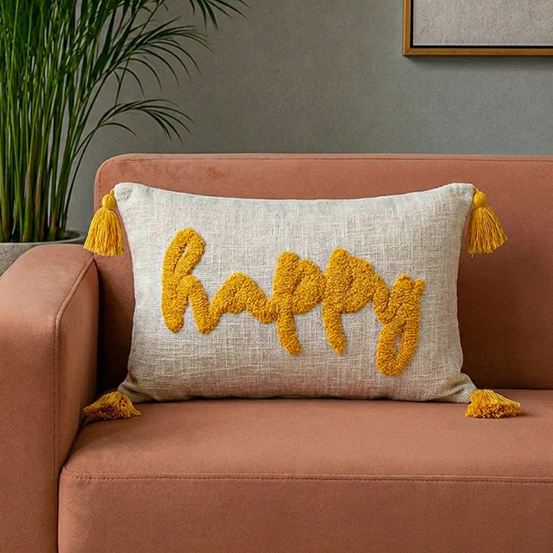 Sunshine Soul Tufted Cushion Cover media 1