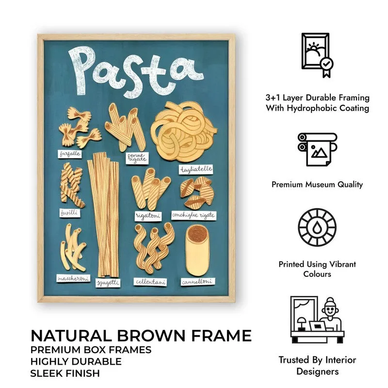Sades Of Pasta Archival Canvas Wall Art - Brown media 11