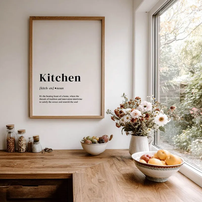 MinimalKitchen Archival Canvas Wall Art - Brown media 8