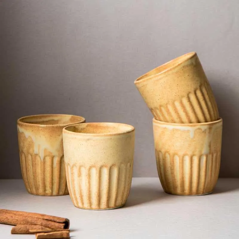 Artisan Earth Kulhad (Orange) - Set Of Two media 5