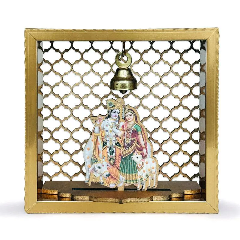 Radha Krishna Wall Mounted Mandir media 3
