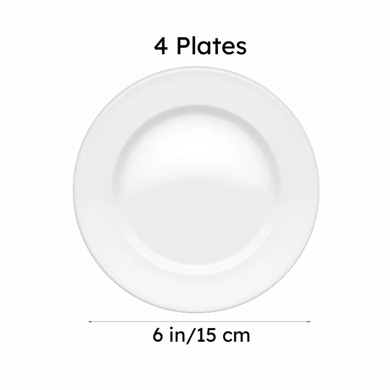 Magique: Portrait of a Rose Bone China Snack Plates - Set of Four media 9