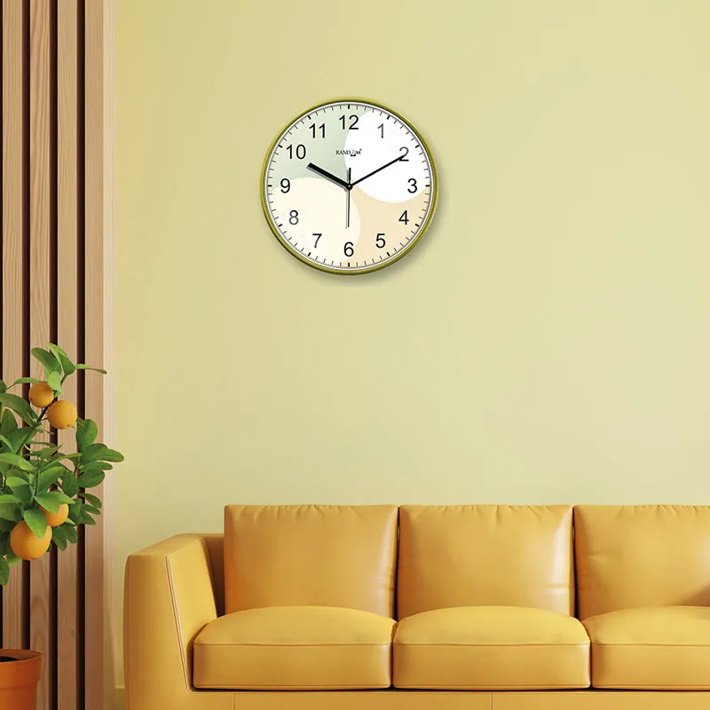Earthy Pastels Plastic Analog Wall Clock media 6