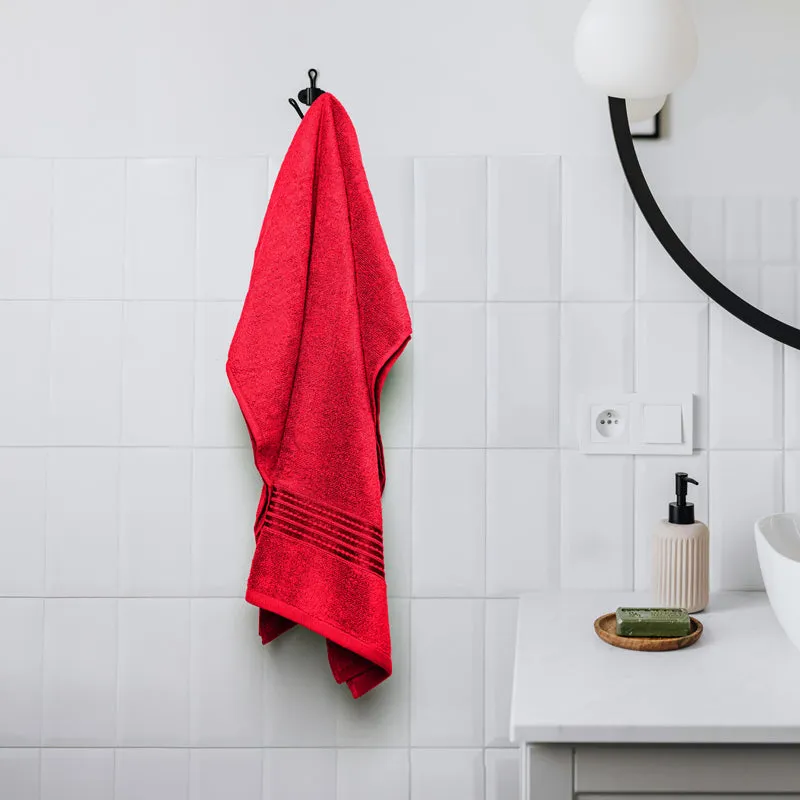 Micro Cotton LuxeDry Soothe Bath Towel - Red media 1