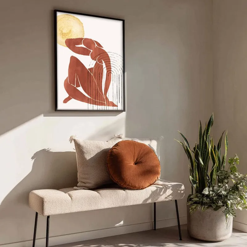 Embrace of Silence Canvas Wall Painting With Black Frame media 4