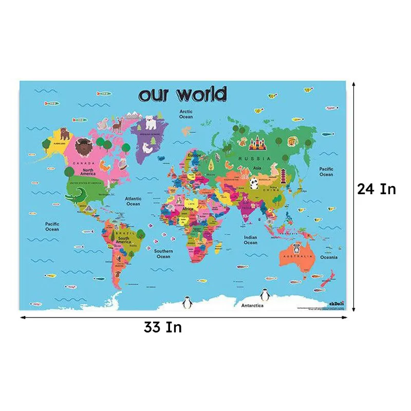 World Map Wall Poster media 7