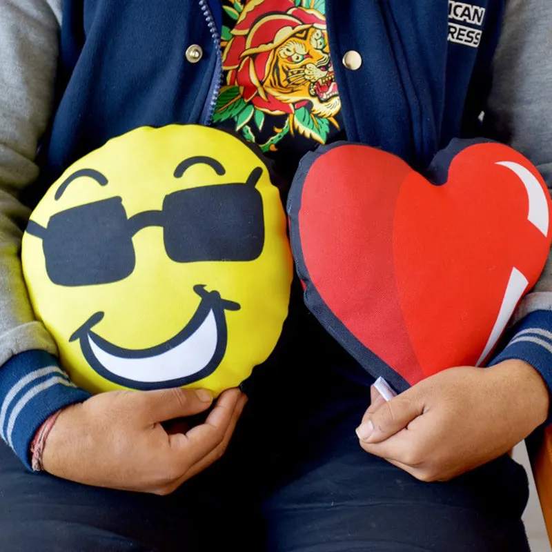 Emoji Hearts Cushion - Set Of Two media 3