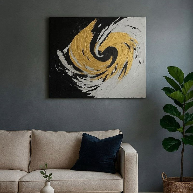 Whisper Lines Handmade Canvas Wall Painting media 3