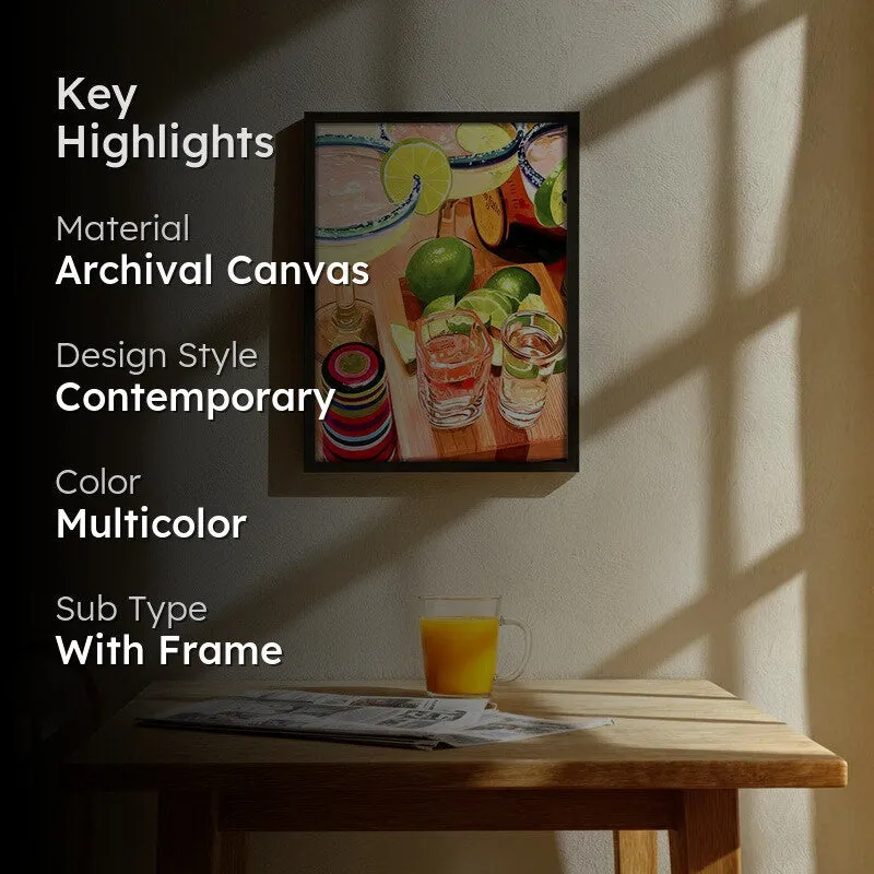 MocktailPrep Archival Canvas Wall Art - Black media 2