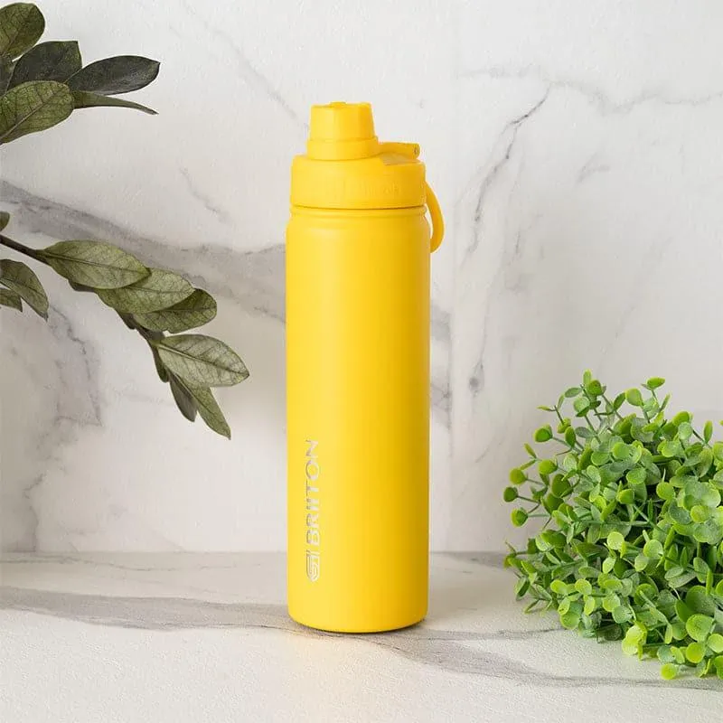 Quench Chic Hot & Cold Thermos Water Bottle (Yellow) - 750 mL media 1