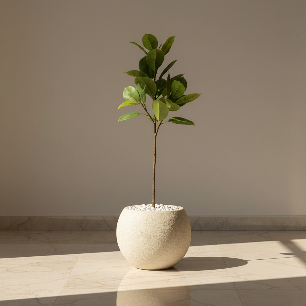 Artificial Croton Leaf Plant Without Pot - 3 Feet