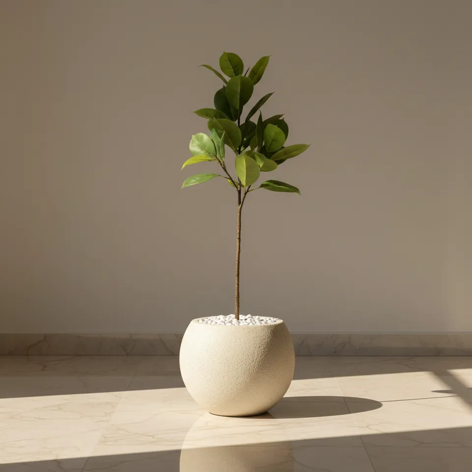 Artificial Croton Leaf Plant Without Pot - 3 Feet media 1