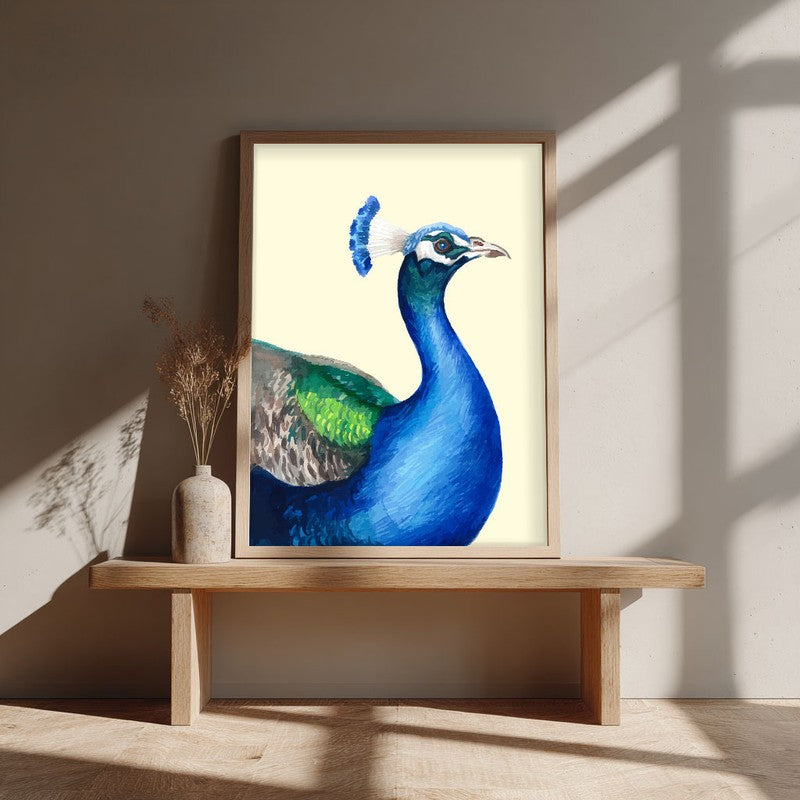 Mayuravarna Archival Paper Wall Art - Natural Brown Frame
